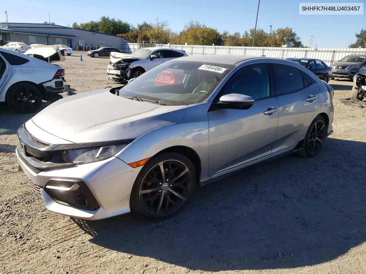 HONDA CIVIC 2020, VIN SHHFK7H48LU403457