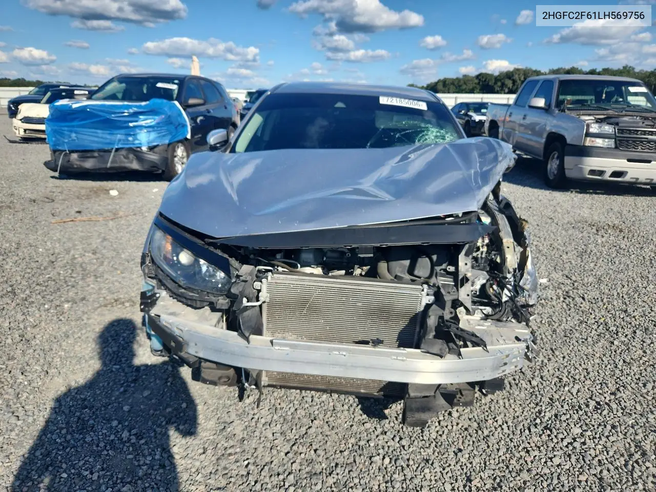 2020 HONDA CIVIC VIN 2HGFC2F61LH569756 — фото 5
