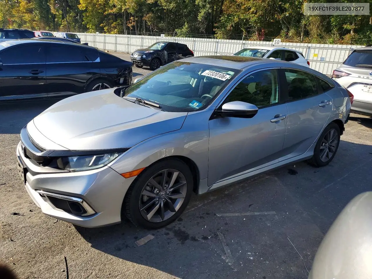 HONDA CIVIC 2020, VIN 19XFC1F39LE207877