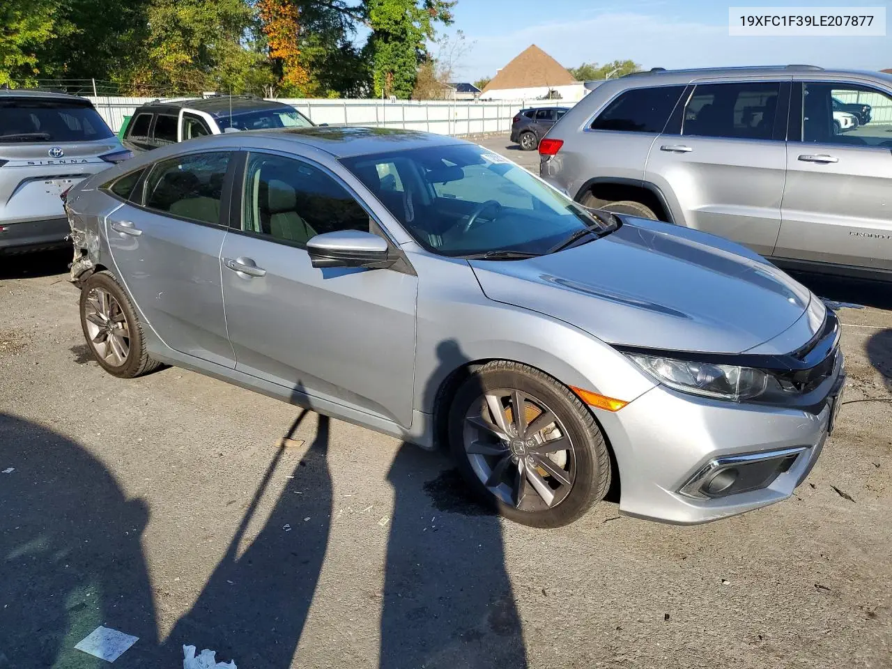 2020 HONDA CIVIC VIN 19XFC1F39LE207877 — фото 4