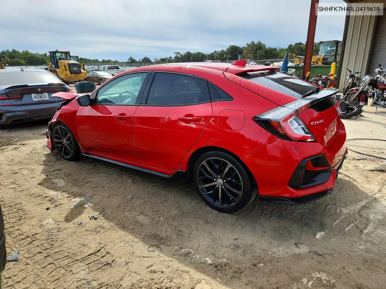 2020 HONDA CIVIC VIN SHHFK7H40LU419619 — фото 2