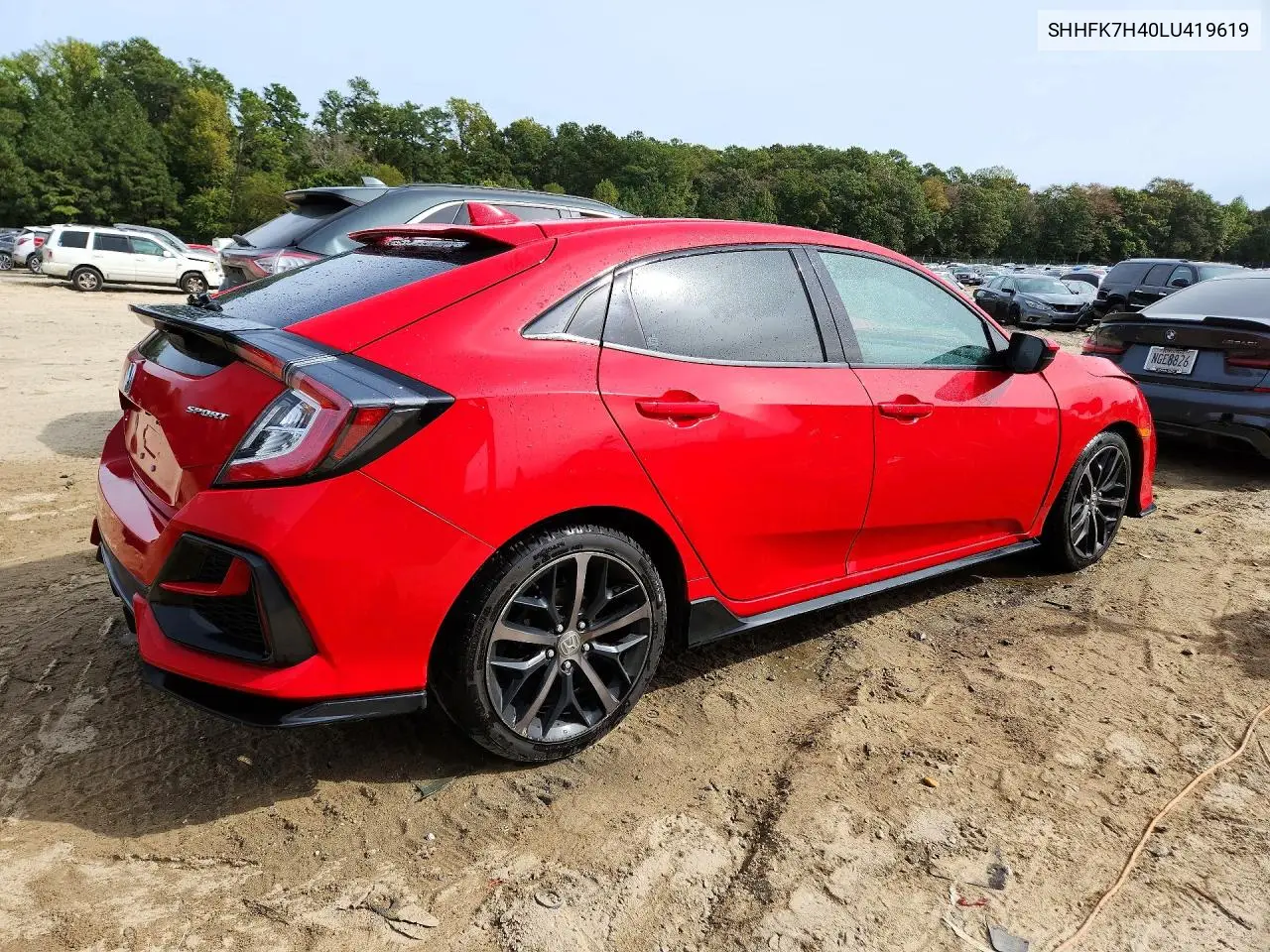 2020 HONDA CIVIC VIN SHHFK7H40LU419619 — фото 3