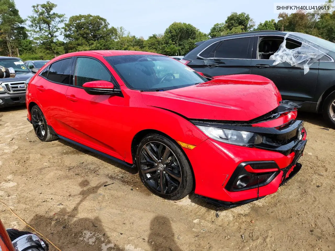 2020 HONDA CIVIC VIN SHHFK7H40LU419619 — фото 4