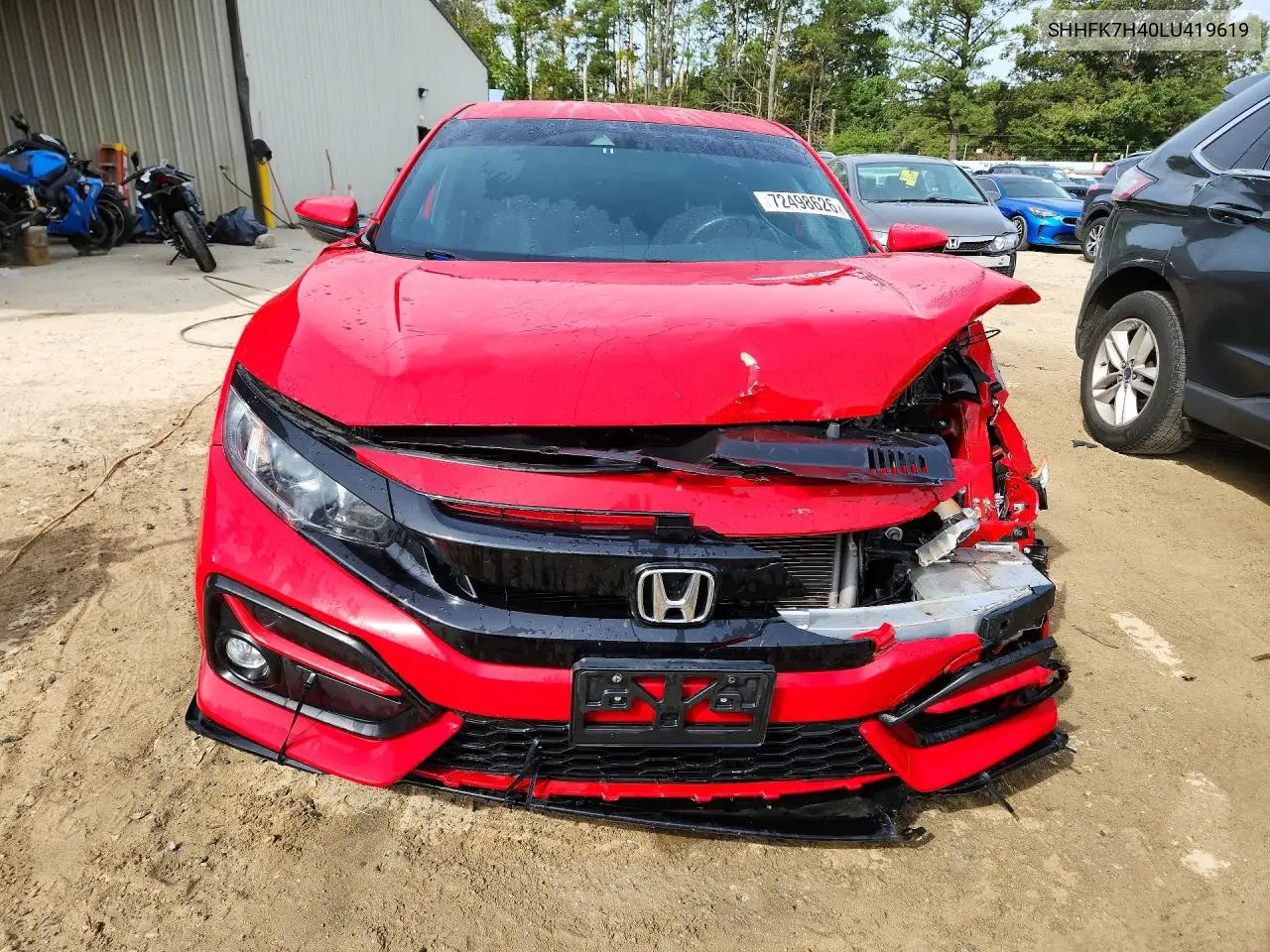 2020 HONDA CIVIC VIN SHHFK7H40LU419619 — фото 5