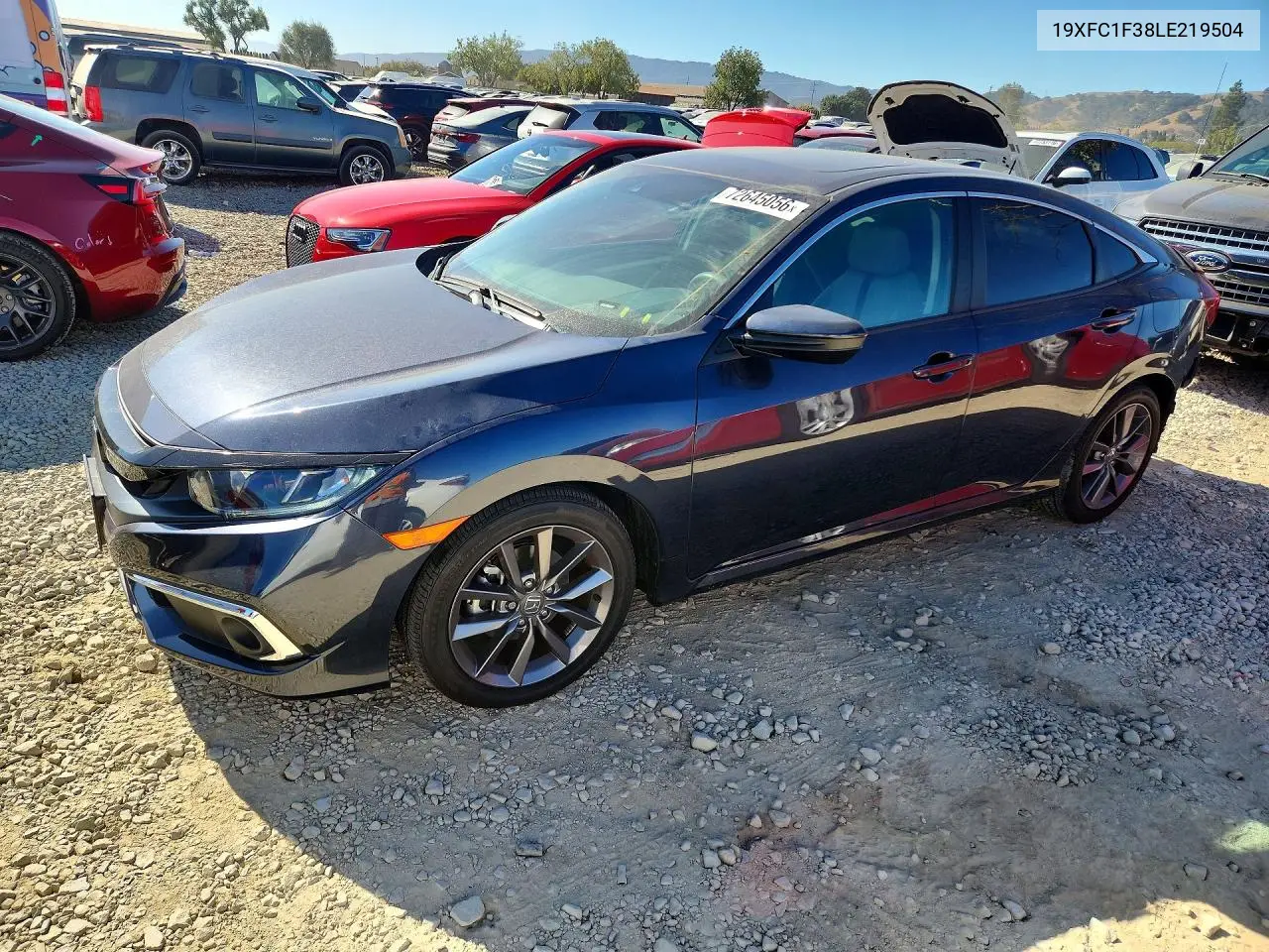 HONDA CIVIC 2020, VIN 19XFC1F38LE219504