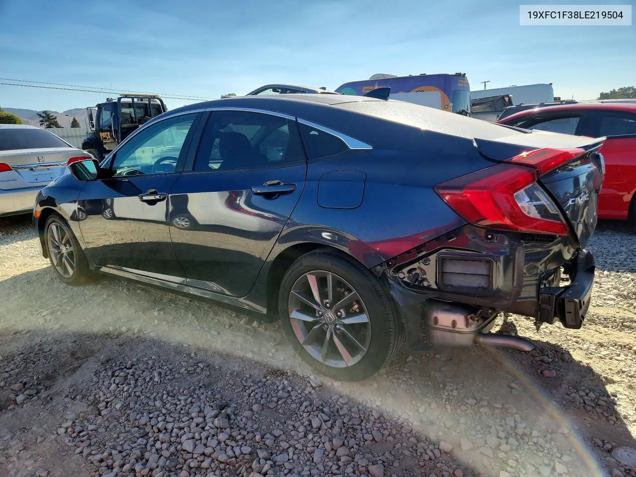 2020 HONDA CIVIC VIN 19XFC1F38LE219504 — фото 2
