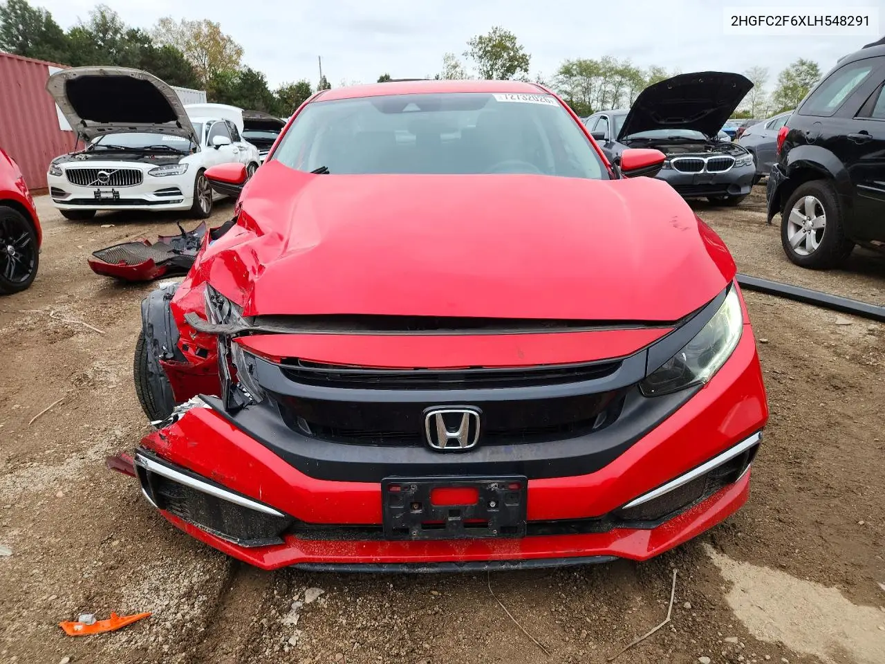 2020 HONDA CIVIC VIN 2HGFC2F6XLH548291 — фото 5
