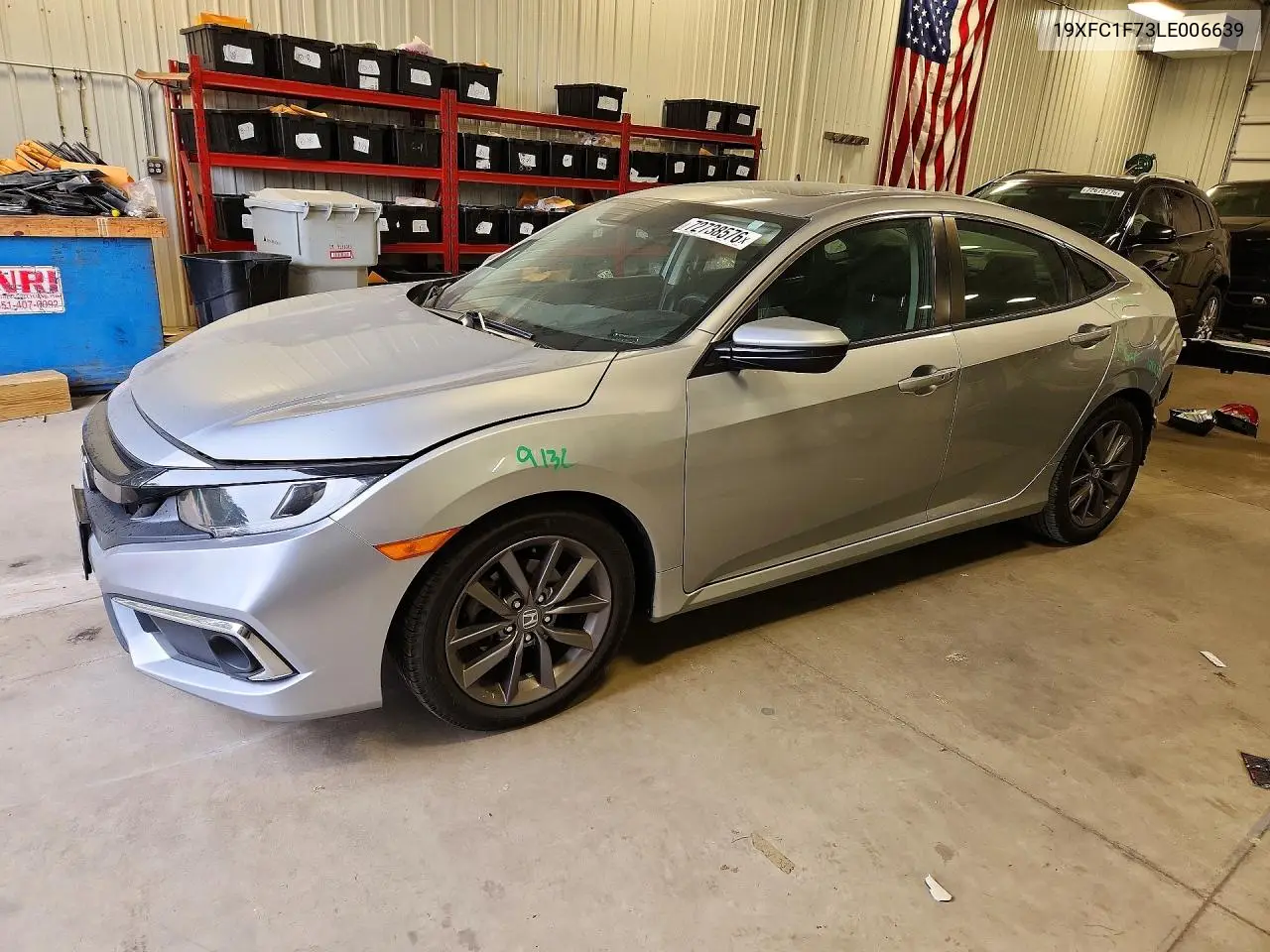 HONDA CIVIC 2020, VIN 19XFC1F73LE006639