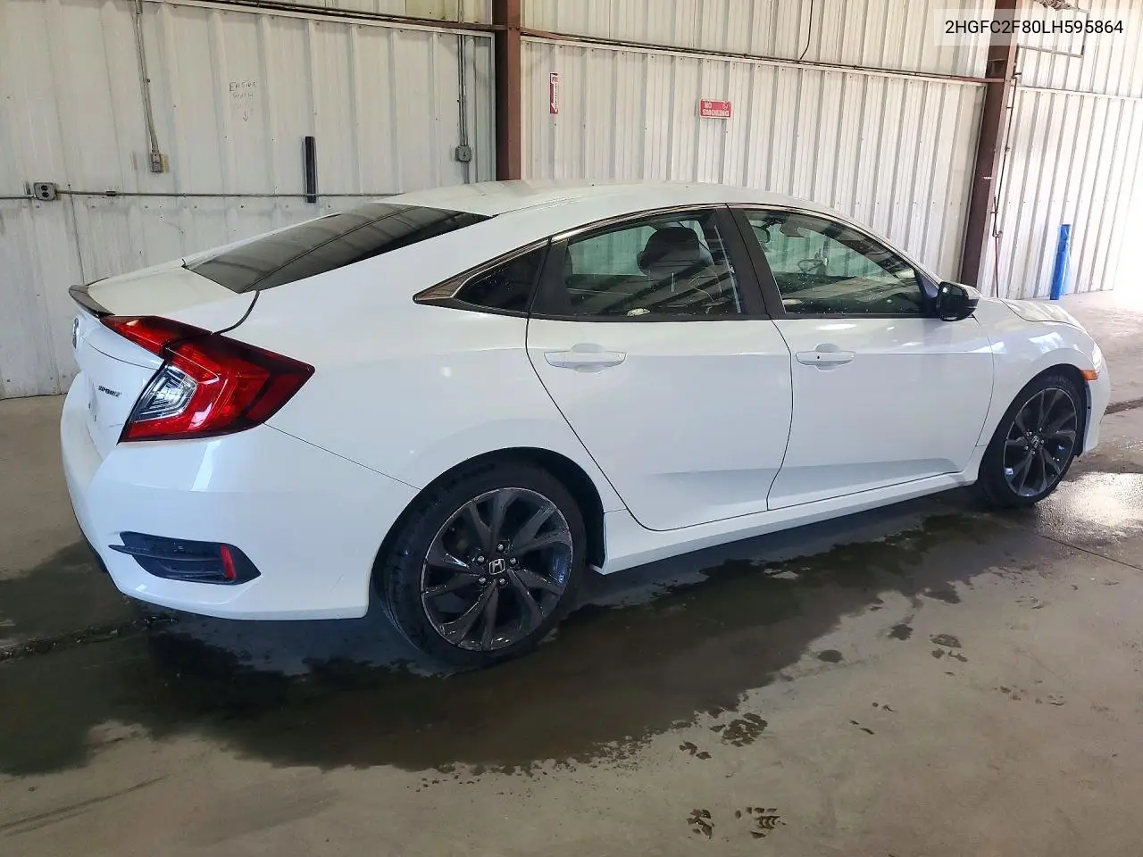 2020 HONDA CIVIC VIN 2HGFC2F80LH595864 — фото 3