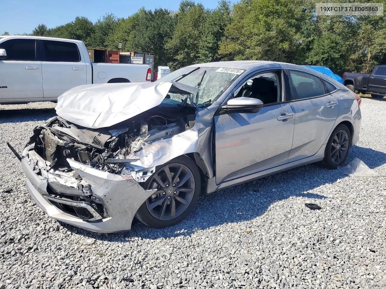 HONDA CIVIC 2020, VIN 19XFC1F37LE005863