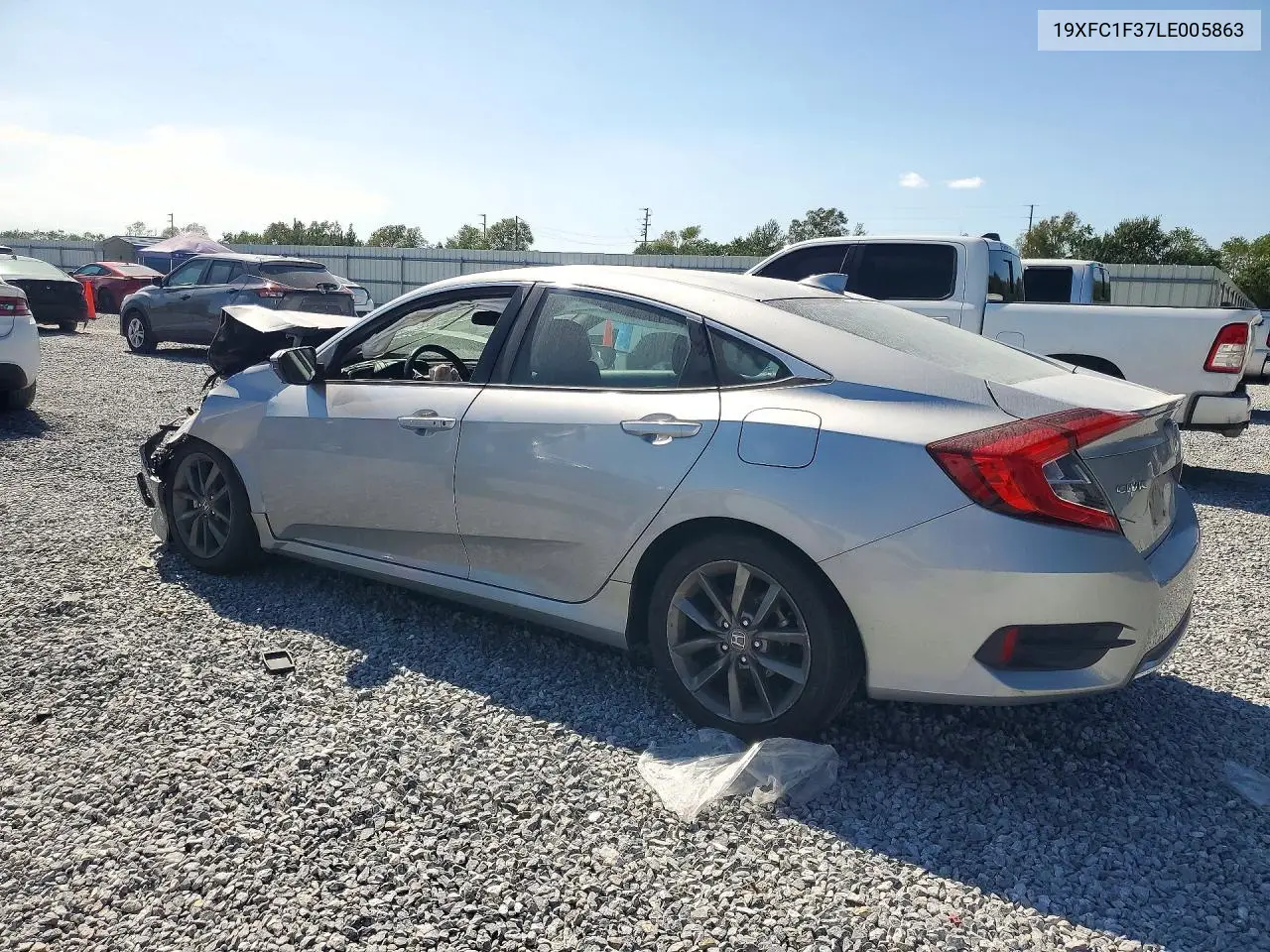 2020 HONDA CIVIC VIN 19XFC1F37LE005863 — фото 2