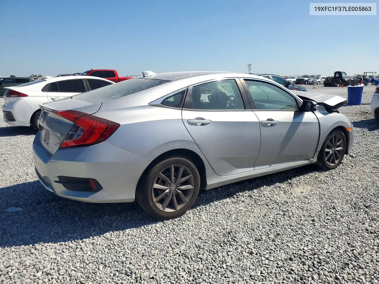 2020 HONDA CIVIC VIN 19XFC1F37LE005863 — фото 3
