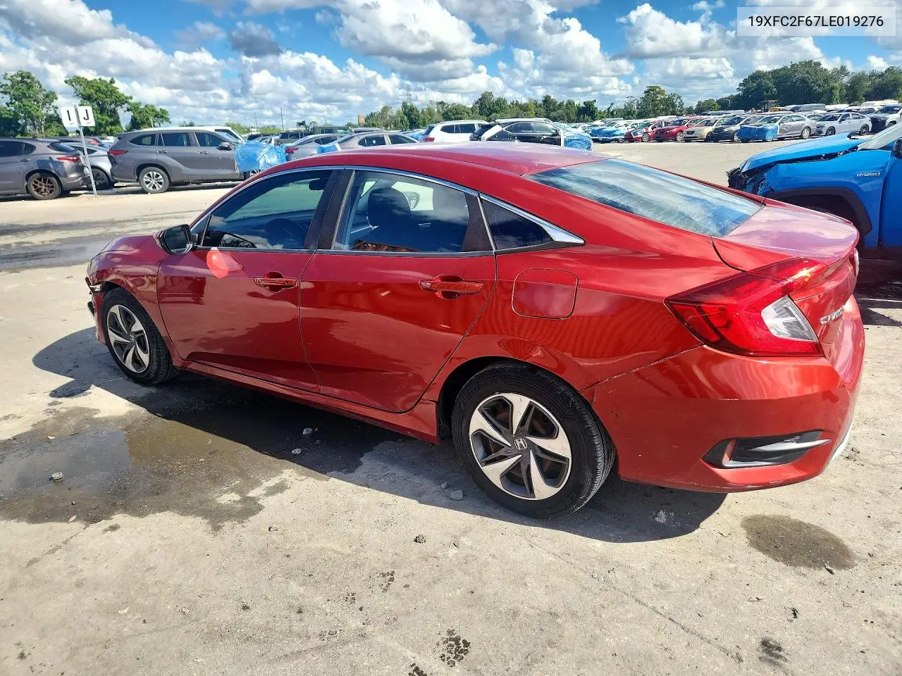 2020 HONDA CIVIC VIN 19XFC2F67LE019276 — фото 2