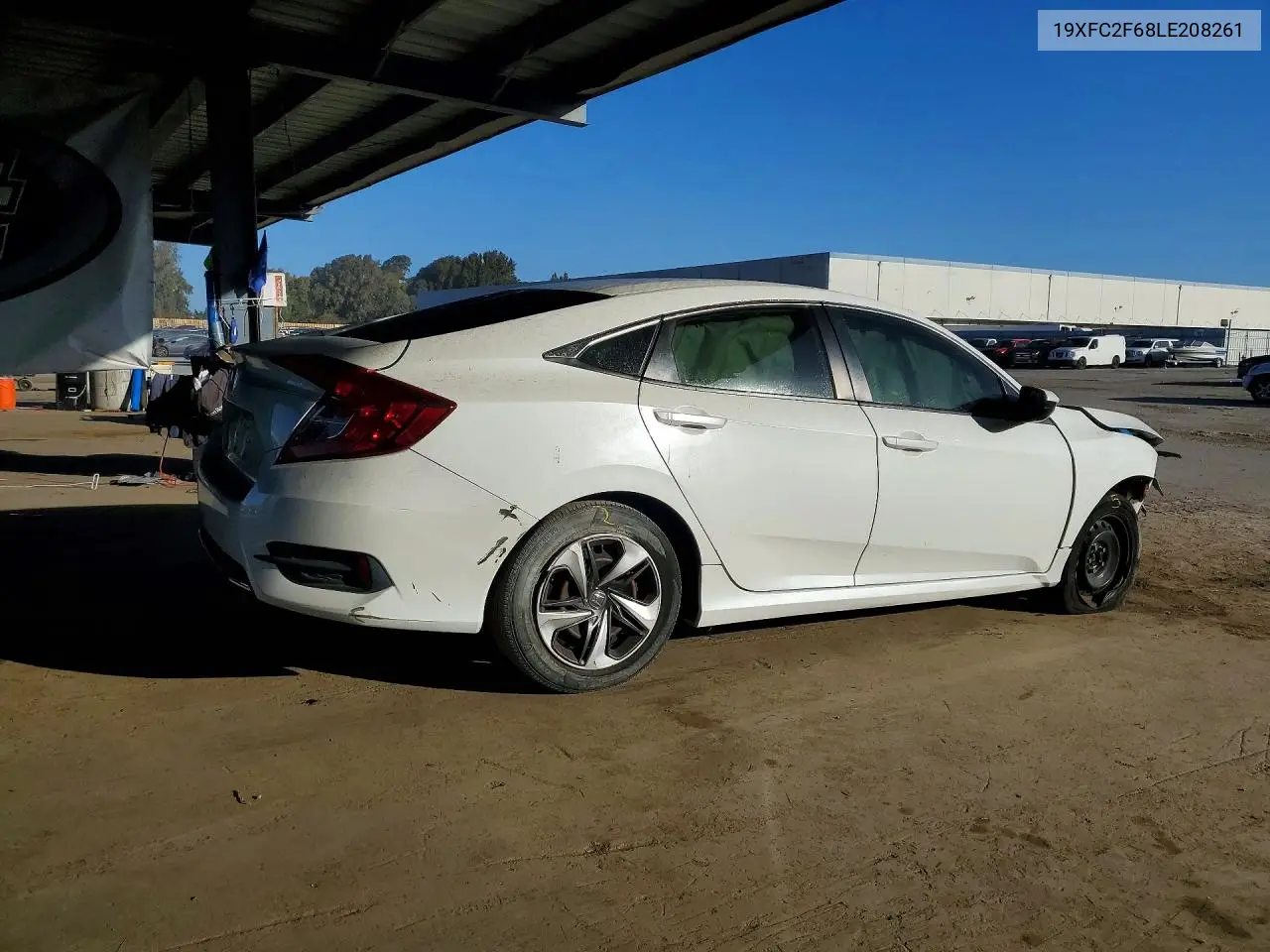 2020 HONDA CIVIC VIN 19XFC2F68LE208261 — фото 3