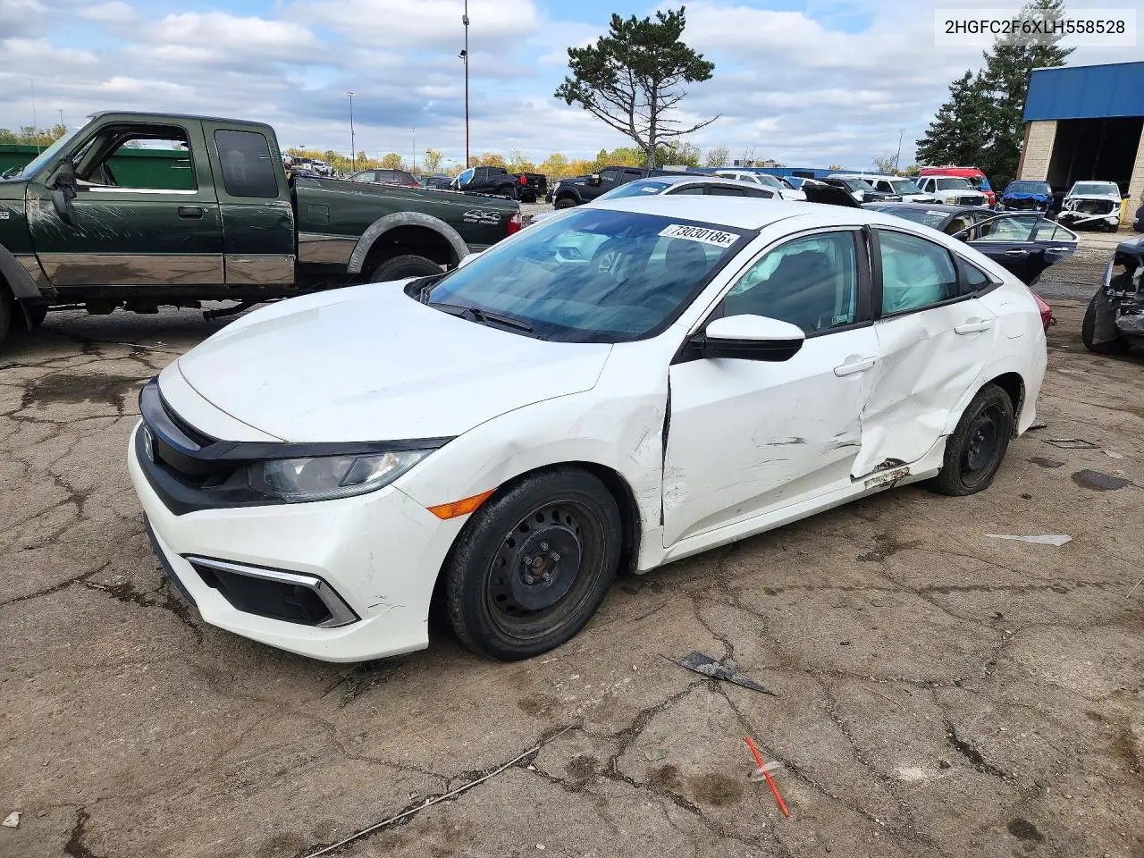 HONDA CIVIC 2020, VIN 2HGFC2F6XLH558528