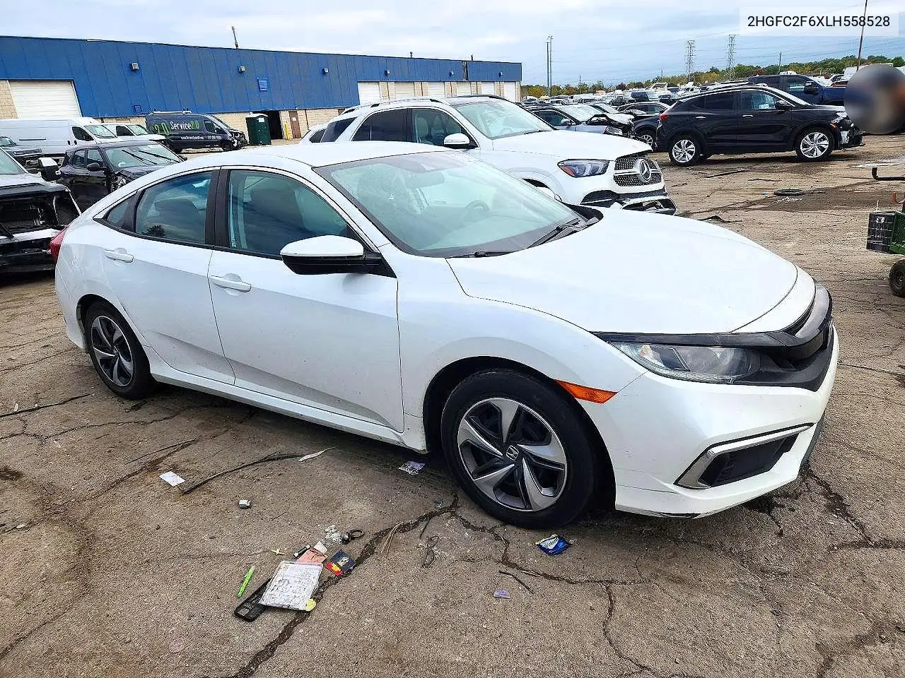 2020 HONDA CIVIC VIN 2HGFC2F6XLH558528 — фото 4