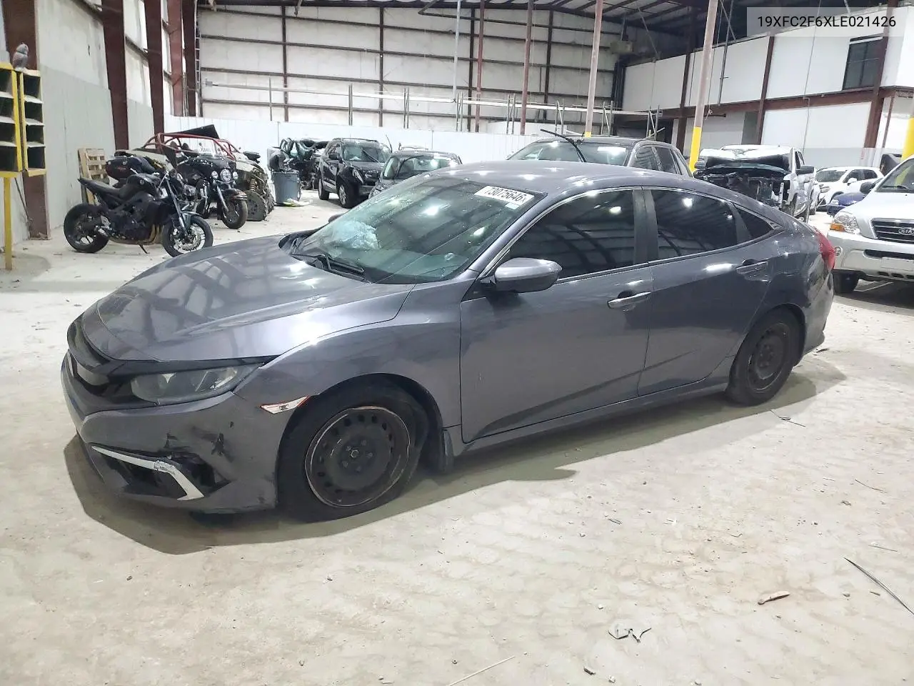 HONDA CIVIC 2020, VIN 19XFC2F6XLE021426