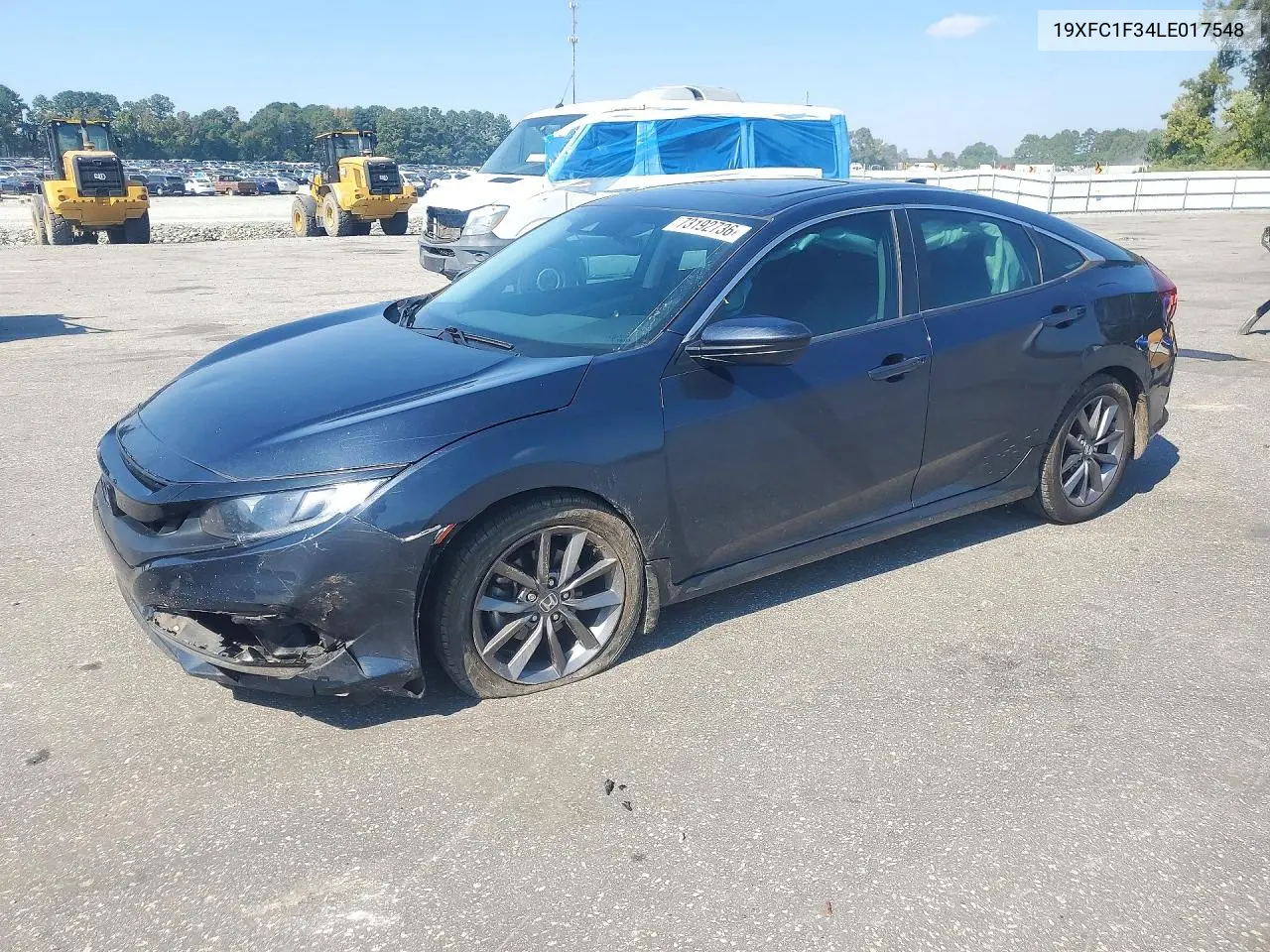 HONDA CIVIC 2020, VIN 19XFC1F34LE017548