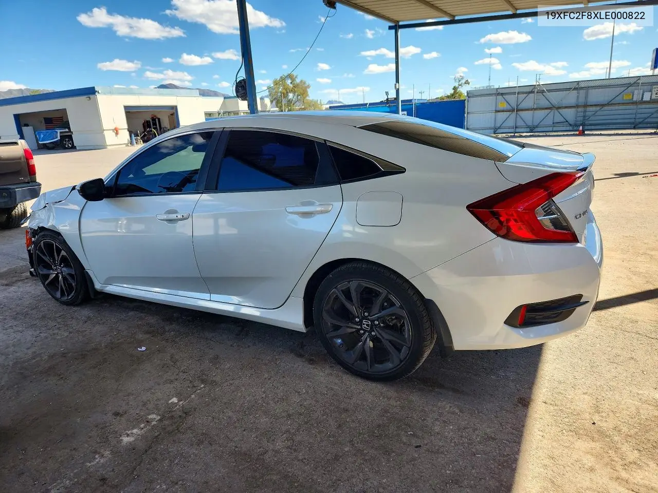 2020 HONDA CIVIC VIN 19XFC2F8XLE000822 — фото 2