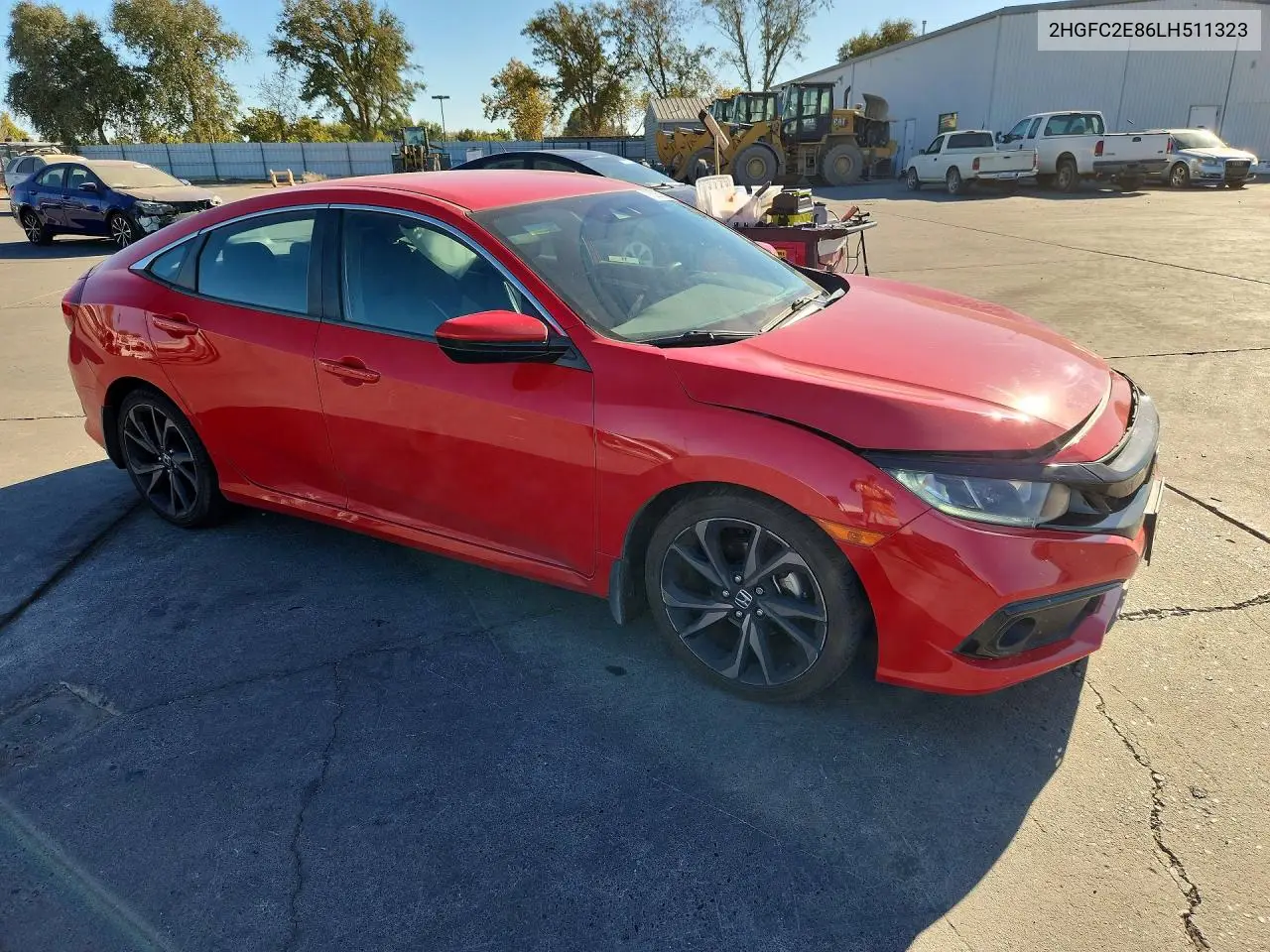 2020 HONDA CIVIC VIN 2HGFC2E86LH511323 — фото 4