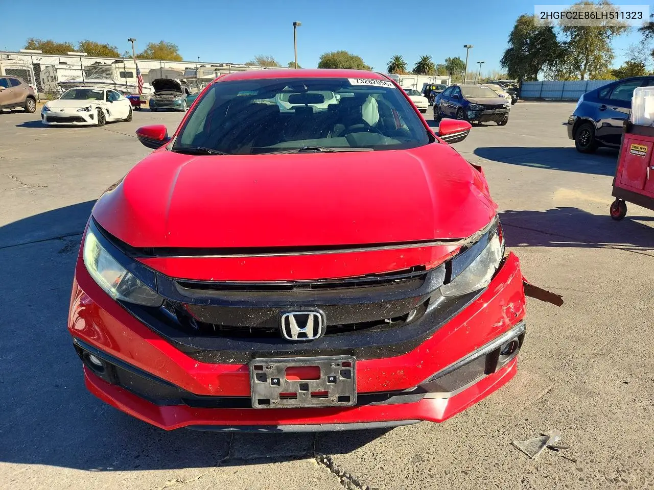 2020 HONDA CIVIC VIN 2HGFC2E86LH511323 — фото 5