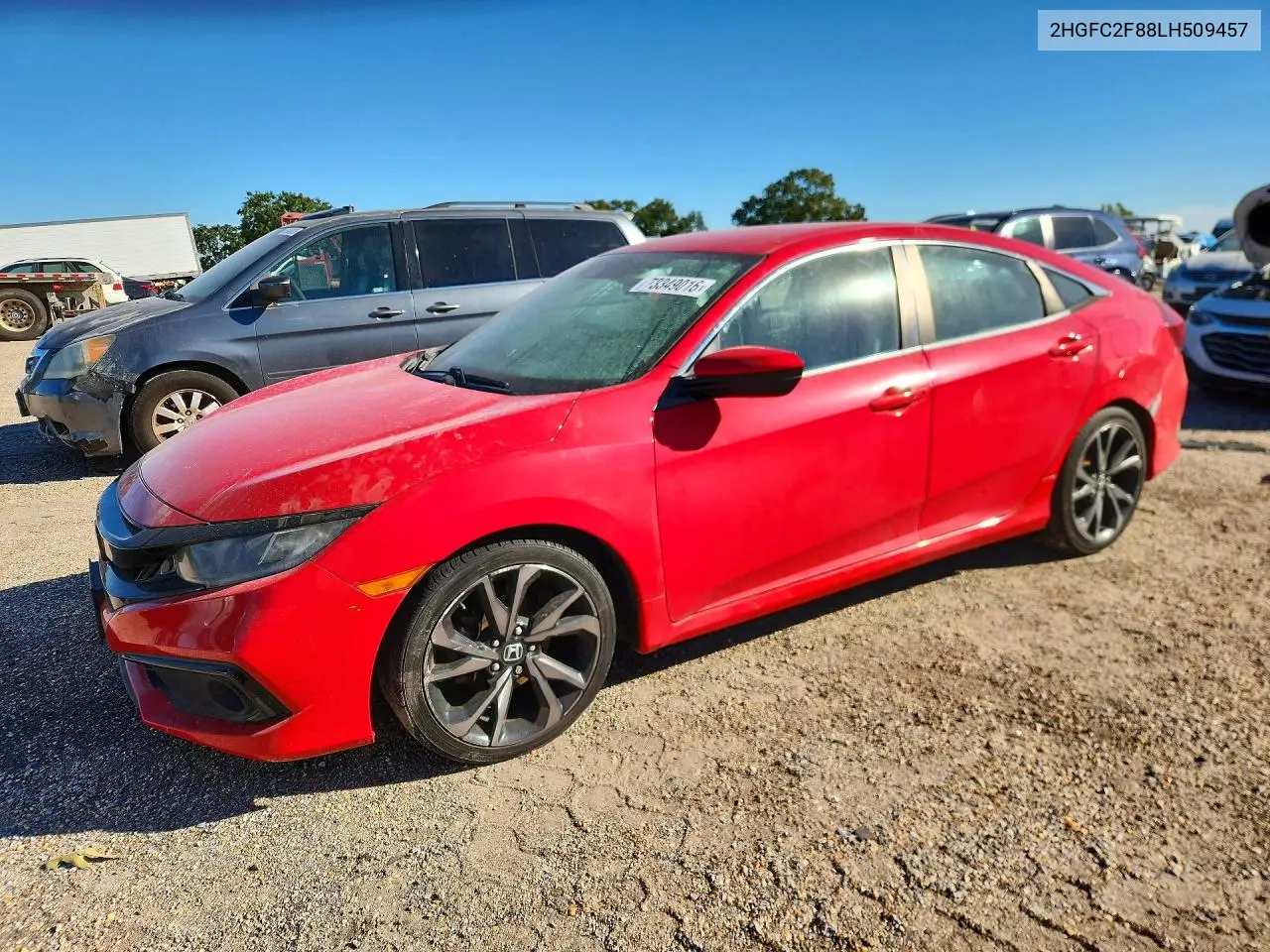 HONDA CIVIC 2020, VIN 2HGFC2F88LH509457