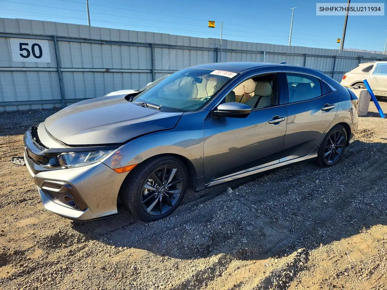 HONDA CIVIC 2020, VIN SHHFK7H85LU211934