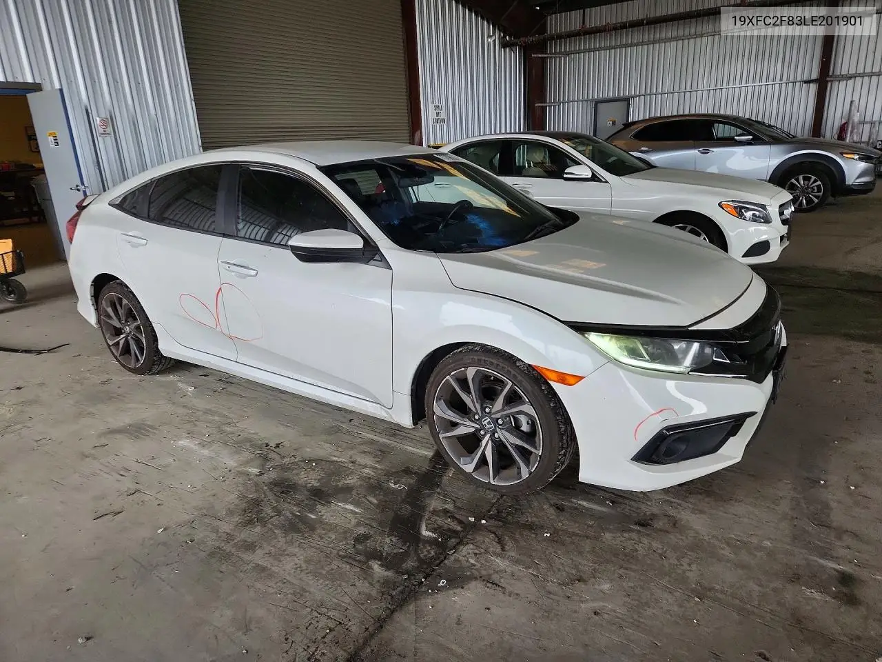 2020 HONDA CIVIC VIN 19XFC2F83LE201901 — фото 4