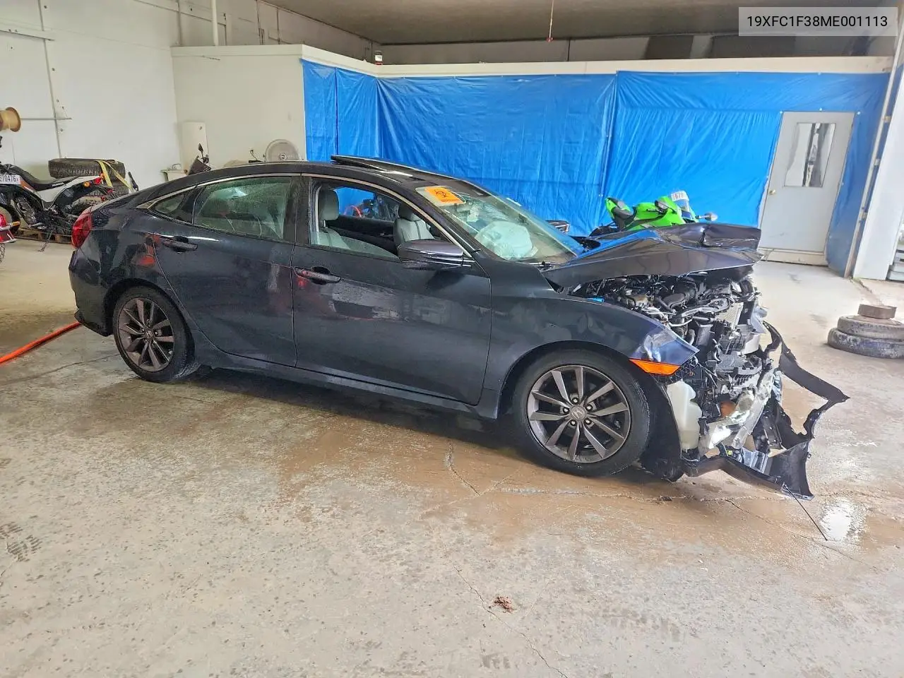 2021 HONDA CIVIC VIN 19XFC1F38ME001113 — фото 4
