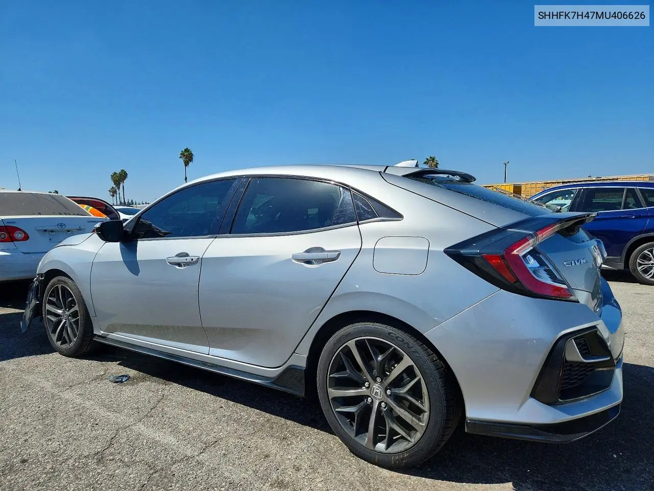 2021 HONDA CIVIC VIN SHHFK7H47MU406626 — фото 2