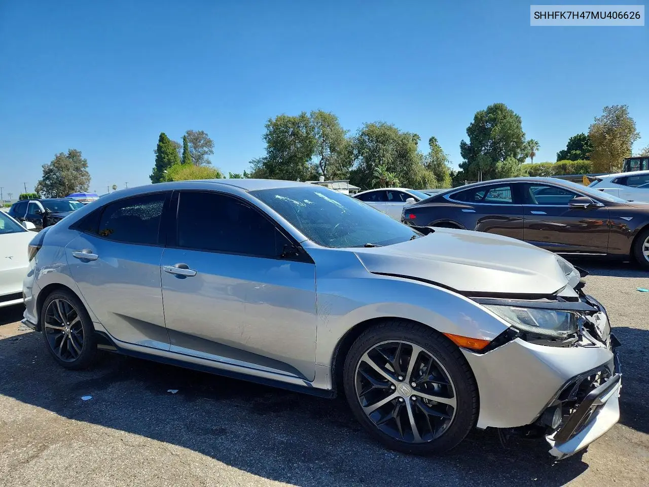 2021 HONDA CIVIC VIN SHHFK7H47MU406626 — фото 4