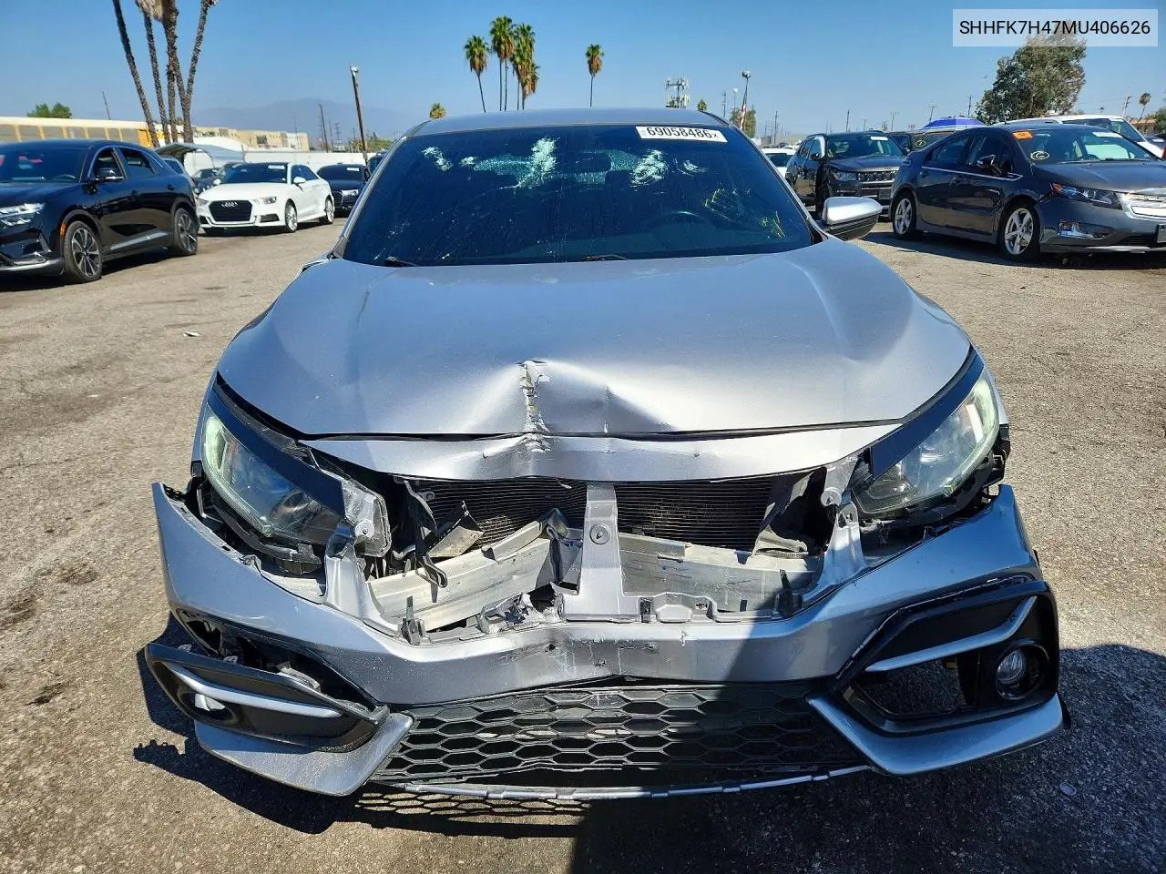 2021 HONDA CIVIC VIN SHHFK7H47MU406626 — фото 5