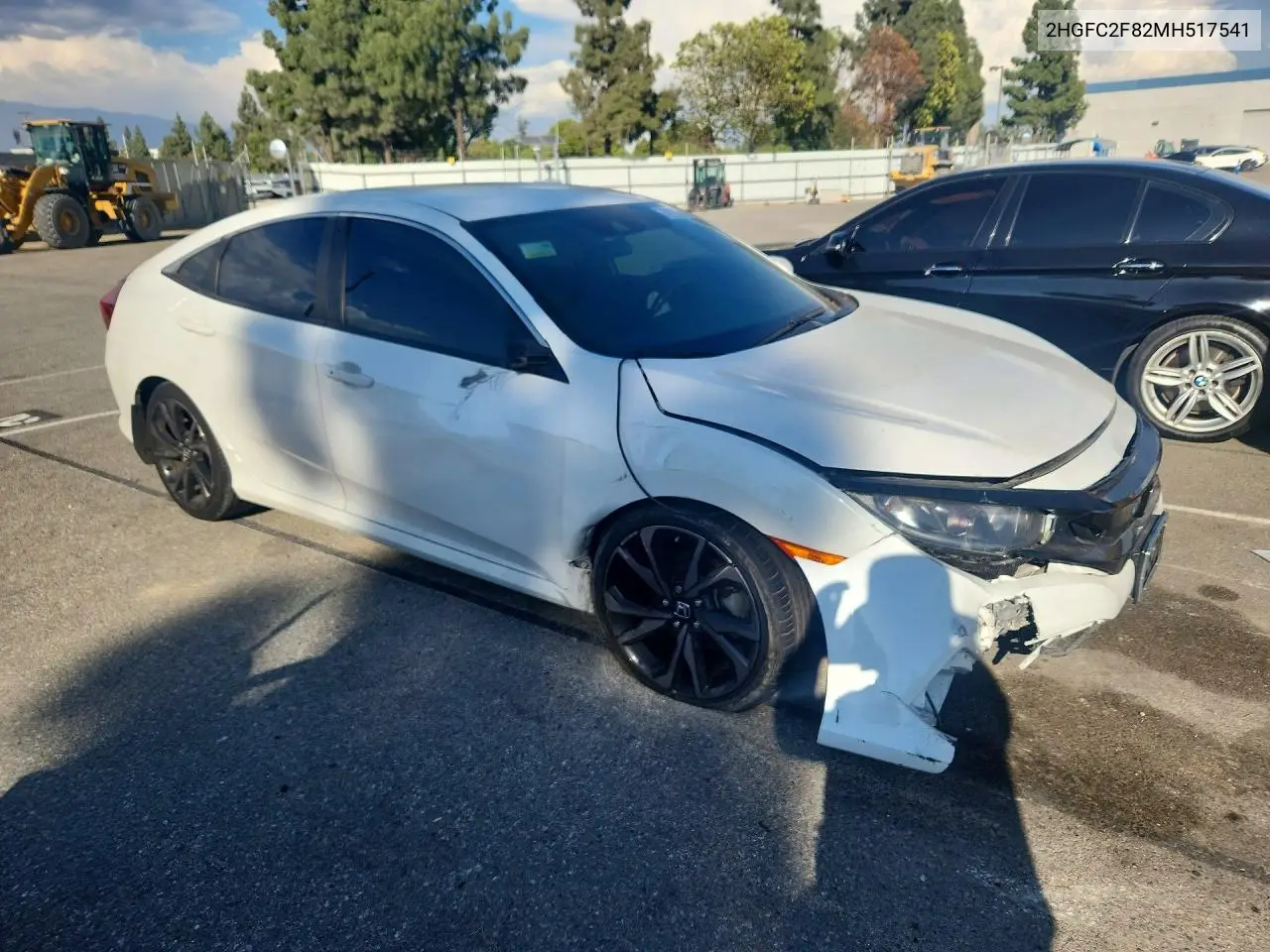 2021 HONDA CIVIC VIN 2HGFC2F82MH517541 — фото 4