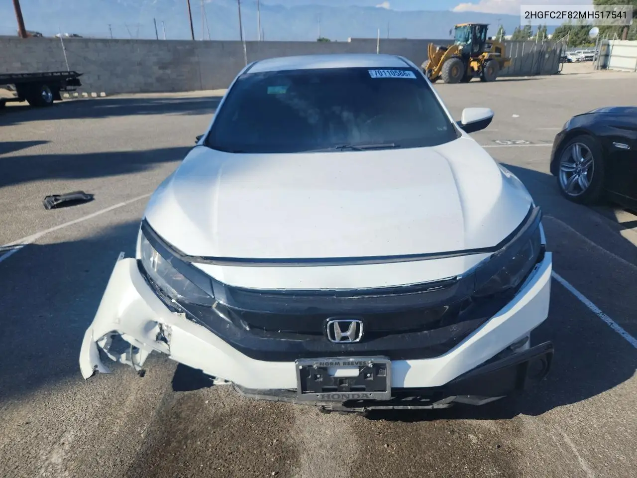 2021 HONDA CIVIC VIN 2HGFC2F82MH517541 — фото 5