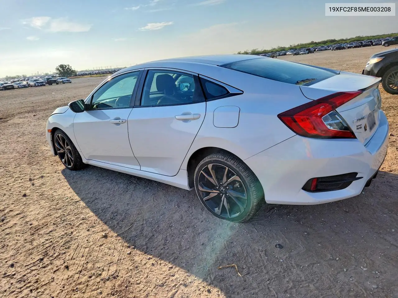 2021 HONDA CIVIC VIN 19XFC2F85ME003208 — фото 2
