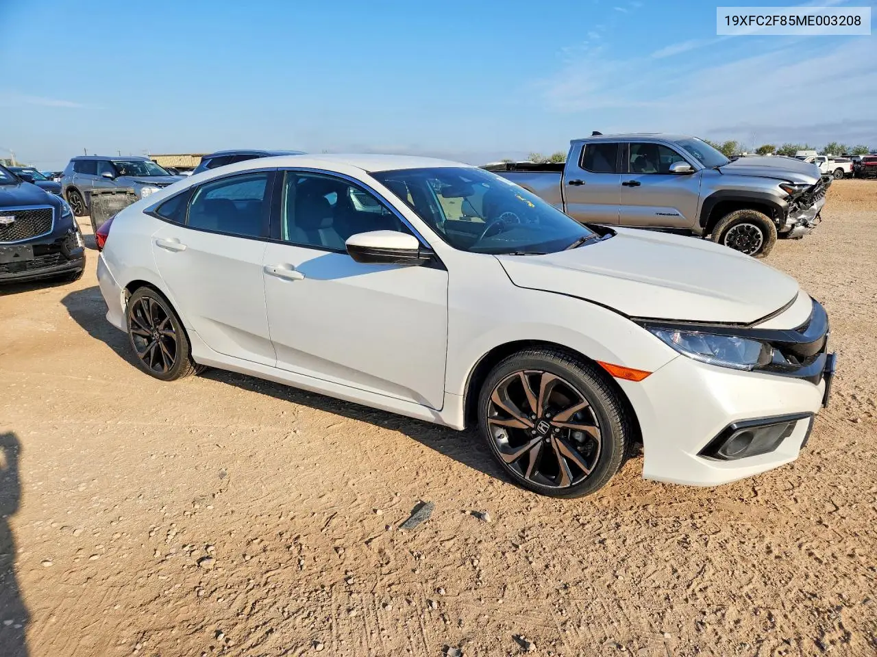 2021 HONDA CIVIC VIN 19XFC2F85ME003208 — фото 4