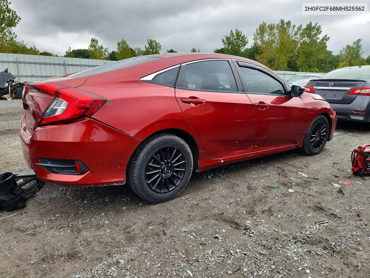 2021 HONDA CIVIC VIN 2HGFC2F68MH525562 — фото 2
