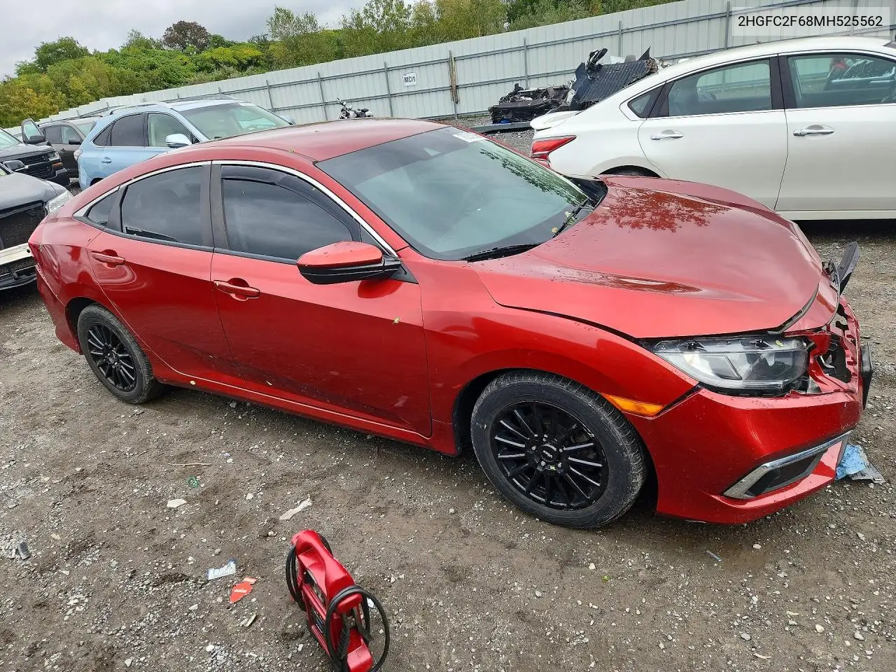 2021 HONDA CIVIC VIN 2HGFC2F68MH525562 — фото 3