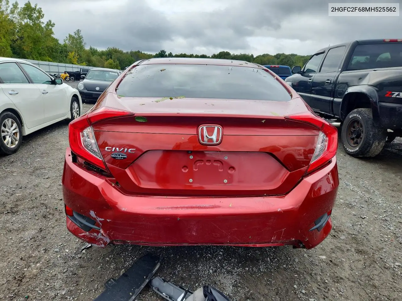2021 HONDA CIVIC VIN 2HGFC2F68MH525562 — фото 5
