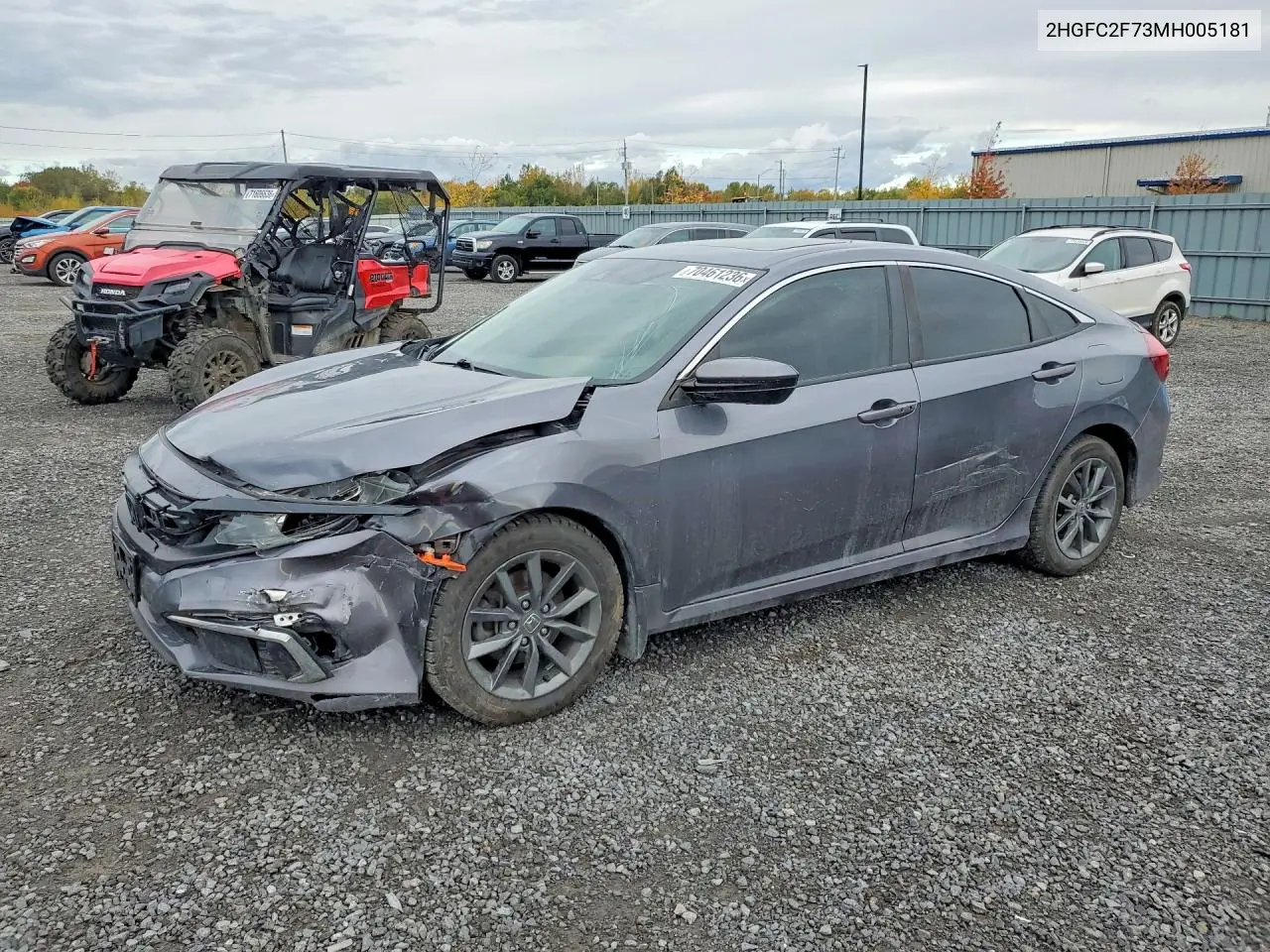 HONDA CIVIC 2021, VIN 2HGFC2F73MH005181