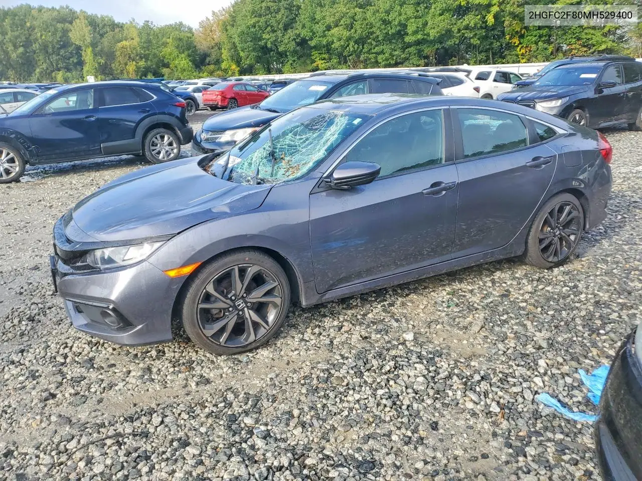 HONDA CIVIC 2021, VIN 2HGFC2F80MH529400