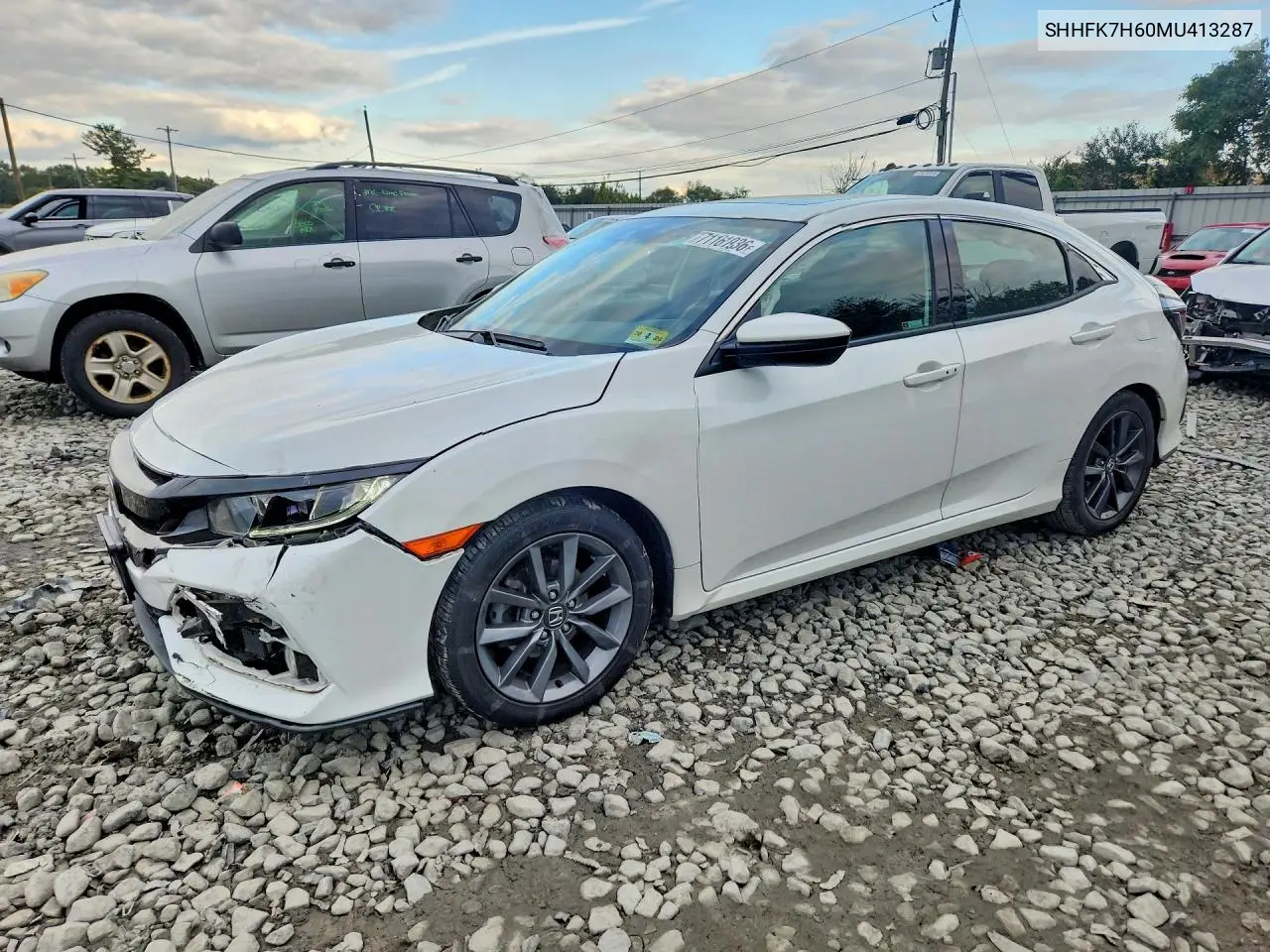 HONDA CIVIC 2021, VIN SHHFK7H60MU413287