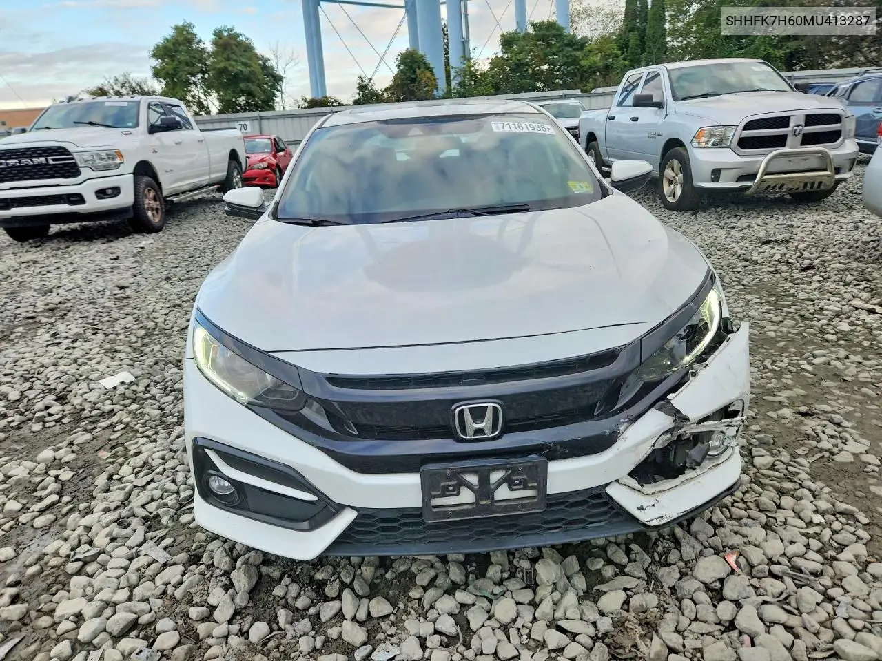 2021 HONDA CIVIC VIN SHHFK7H60MU413287 — фото 5