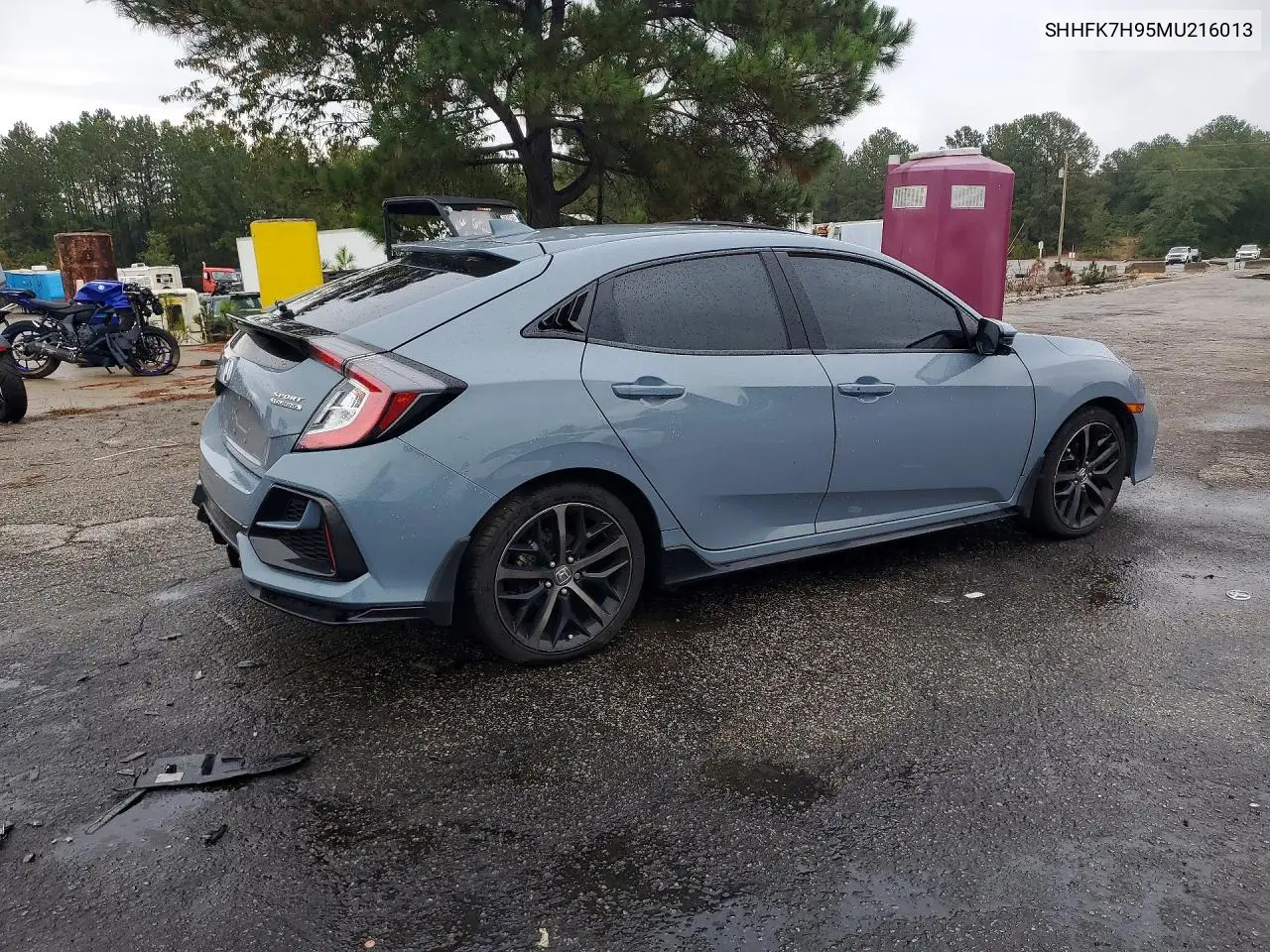 2021 HONDA CIVIC VIN SHHFK7H95MU216013 — фото 3