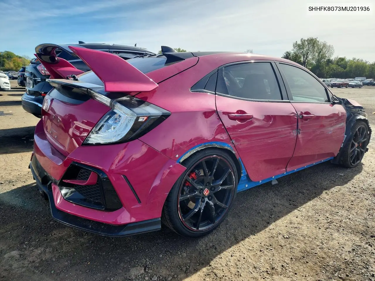 2021 HONDA CIVIC VIN SHHFK8G73MU201936 — фото 3