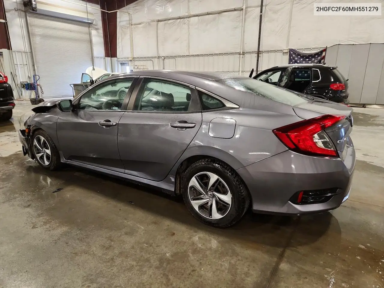 2021 HONDA CIVIC VIN 2HGFC2F60MH551279 — фото 2