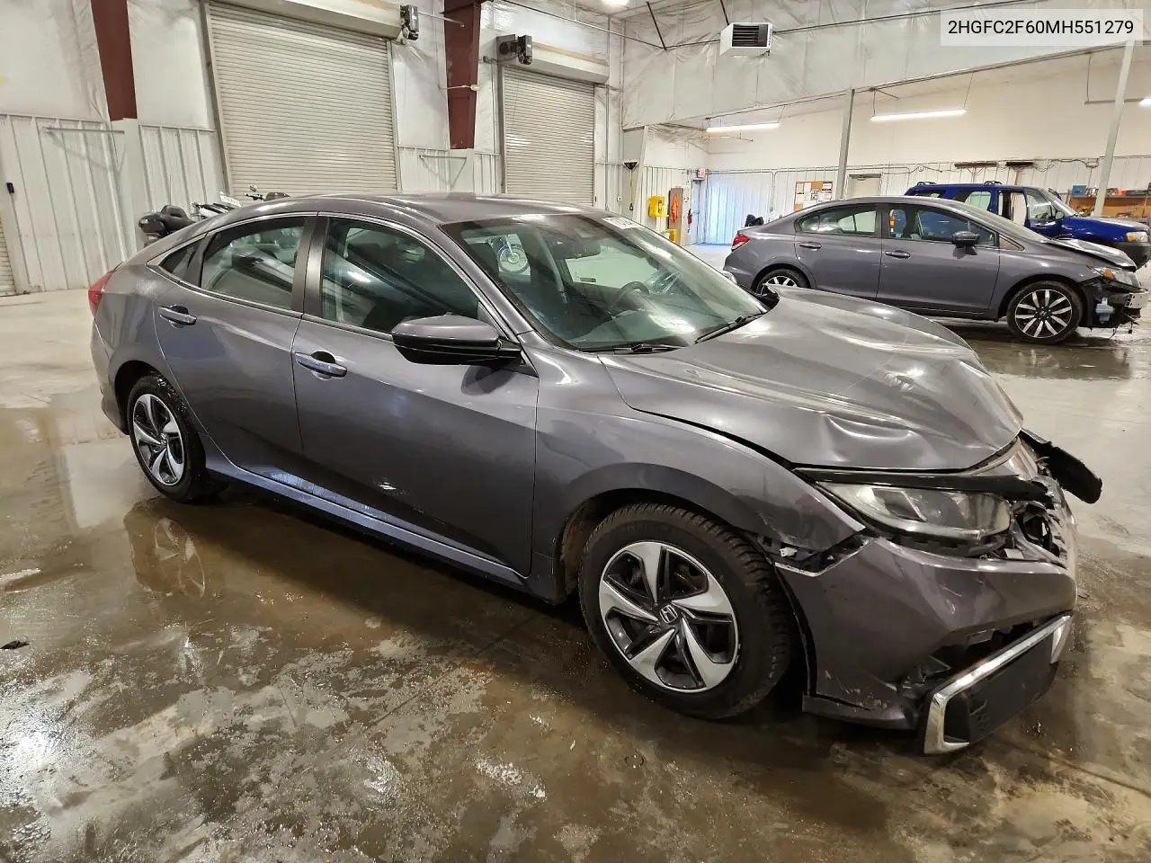 2021 HONDA CIVIC VIN 2HGFC2F60MH551279 — фото 4