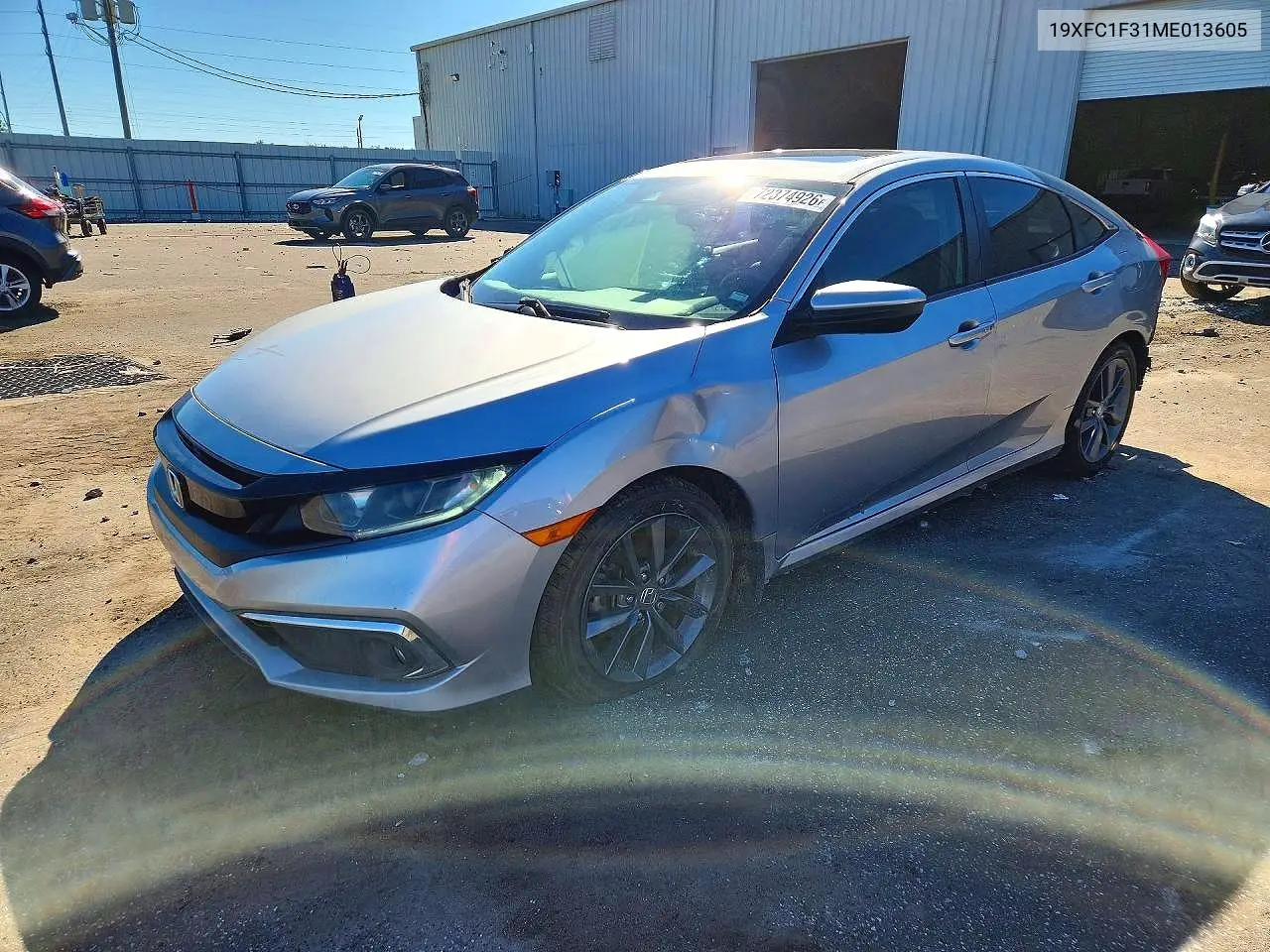 HONDA CIVIC 2021, VIN 19XFC1F31ME013605