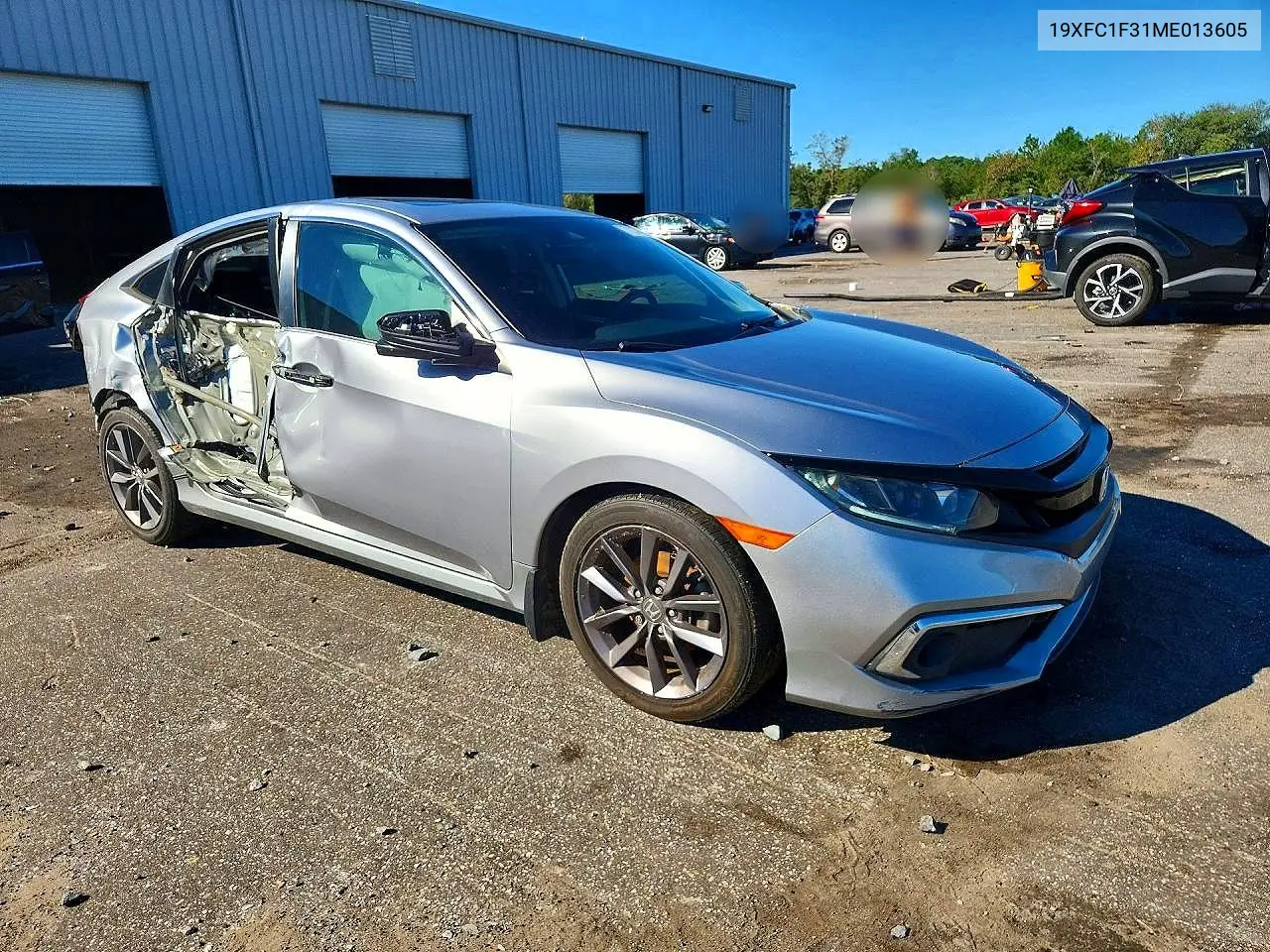 2021 HONDA CIVIC VIN 19XFC1F31ME013605 — фото 4