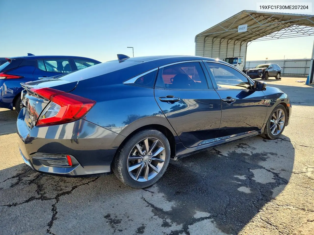 2021 HONDA CIVIC VIN 19XFC1F30ME207204 — фото 3